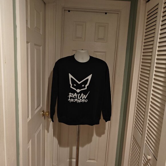 Rauw Alejandro Sweater Black Men's Size L Graphic Top - Picture 3 of 7